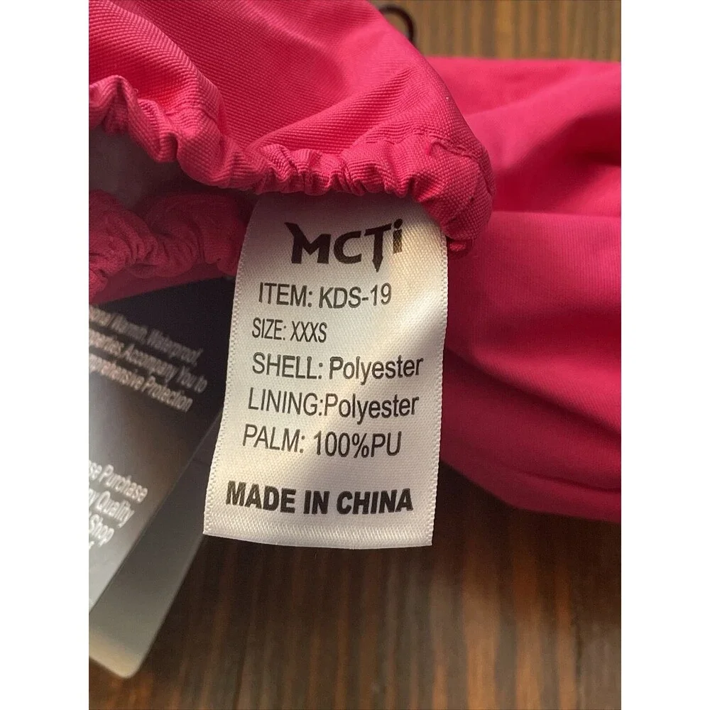 MCTI Kids Gloves Mittens Size XXXS  KIDS-19 Pink New Winter Sports